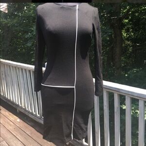 Venus LOVE PIPING GEOMETRIC DRESS